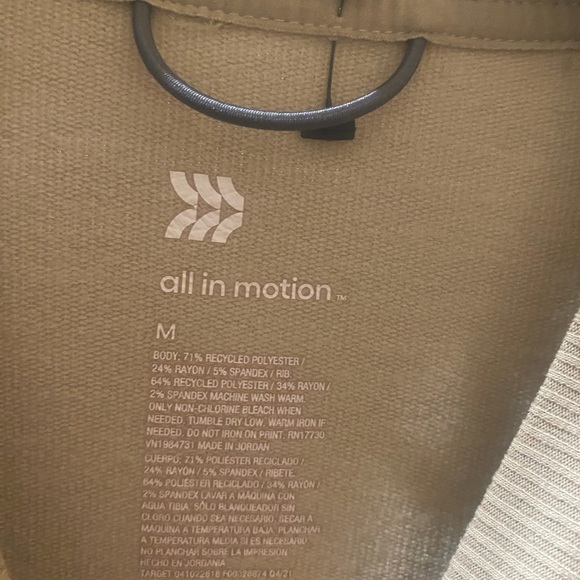 All in Motion Soft Gym Crewneck Sweatshirt Neutral Tan Men’s Size Medium - Picture 3 of 7